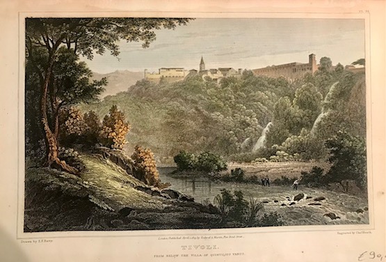 Batty Elizabeth Frances Tivoli. From below the Villa of Quintilius Varus 1820 Londra